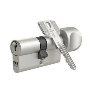 Zlevněný 3.02/BDKvNs 35+55K 5KL.cylindrická vložka s knoflíkem velkým NIKL