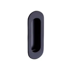 Mušle na posuvné dveře ovál 120x40mm černá matná Nízká Cena