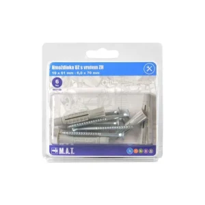 Akce Hmoždinka UZ pr.10mm s vrutem ZH ZB (6ks)