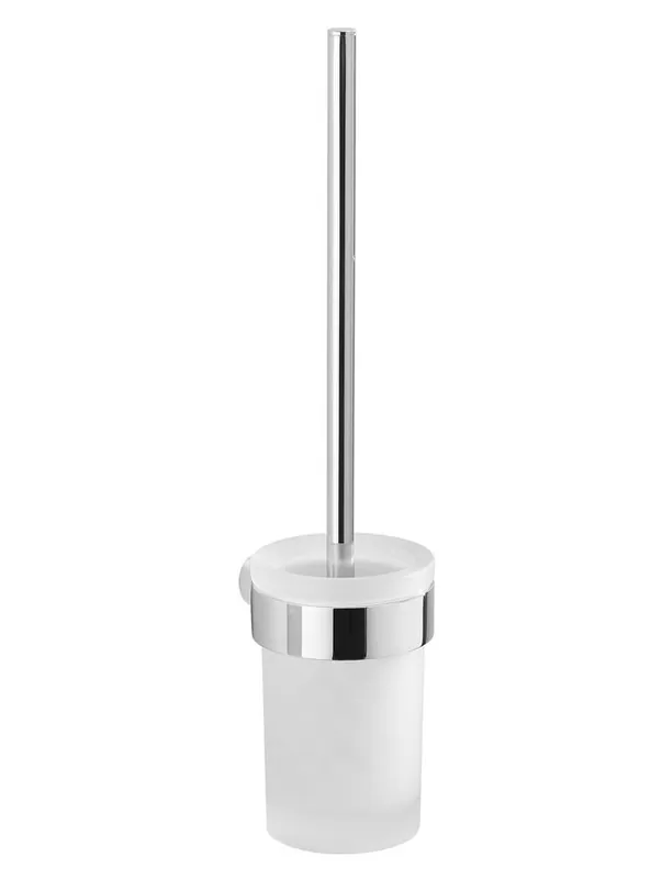 Gedy PIRENEI WC štětka závěsná, mléčné sklo, chrom PI330313 Koupit Online