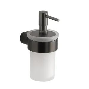 Top Prodej Gedy PIRENEI dávkovač mýdla 110 ml, mléčné sklo, gun metal PI8181