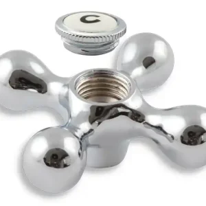 Autentický Rukojeť kříž kompletní teplá chrom R/99100T,0