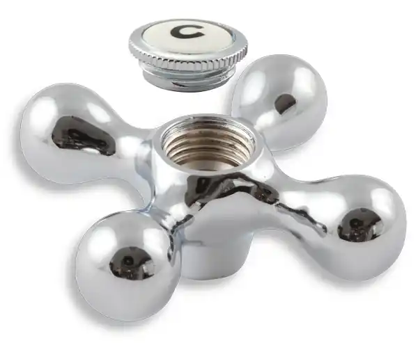 Autentický Rukojeť kříž kompletní teplá chrom R/99100T,0