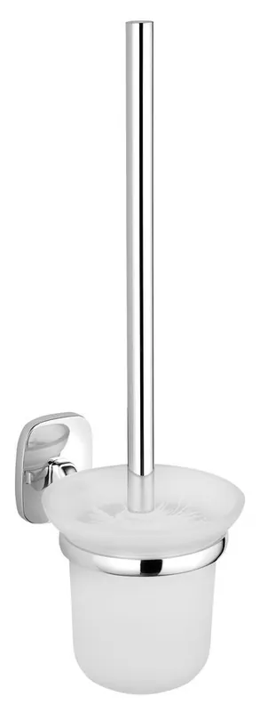 Sezónní Sleva Aqualine RUMBA WC štětka závěsná, mléčné sklo, chrom RB108