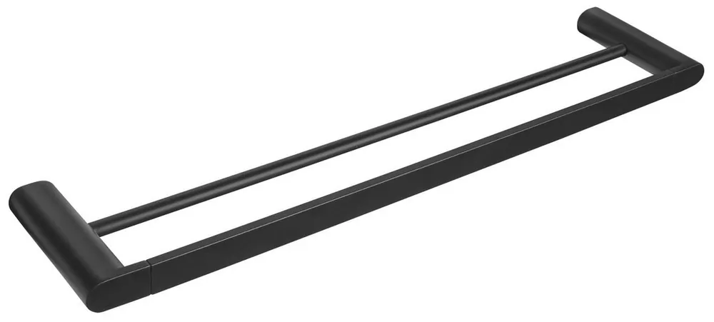 Top Prodej Sapho FLORI dvojitý držák ručníků 600x127mm, černá mat RF011/15