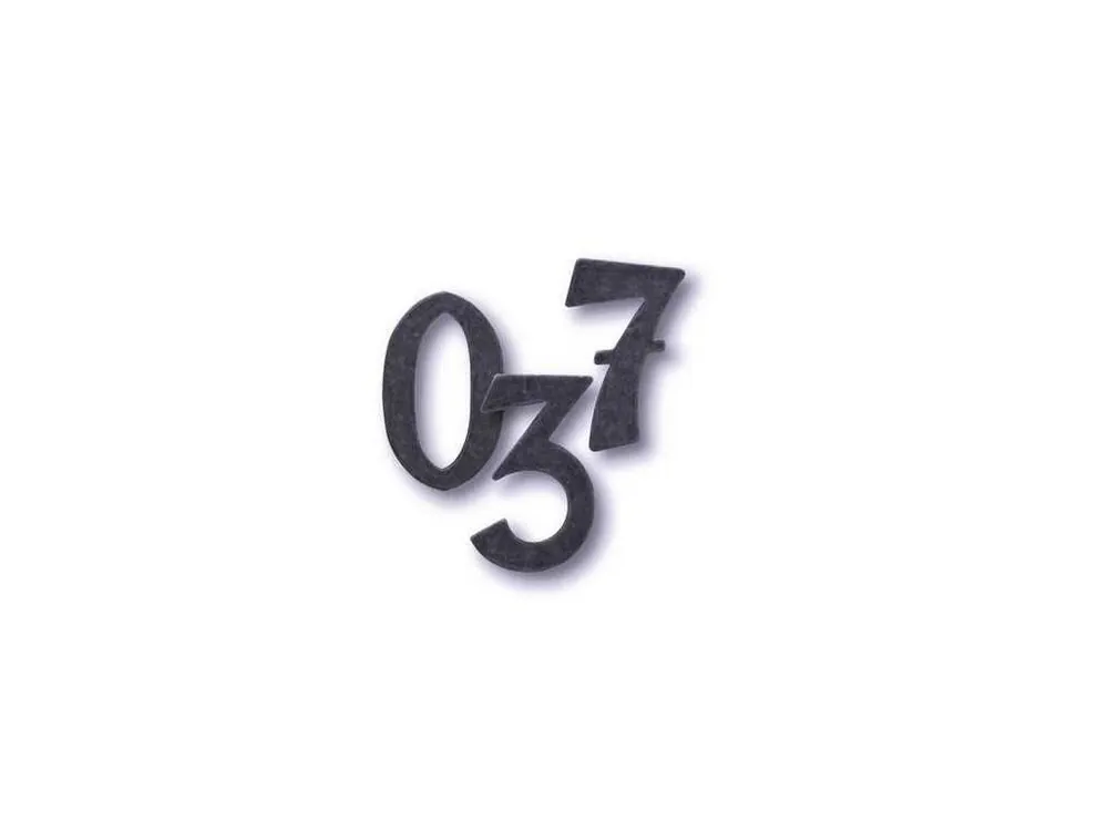 Číslice domovní "4" 120mm kovaná Oblíbený