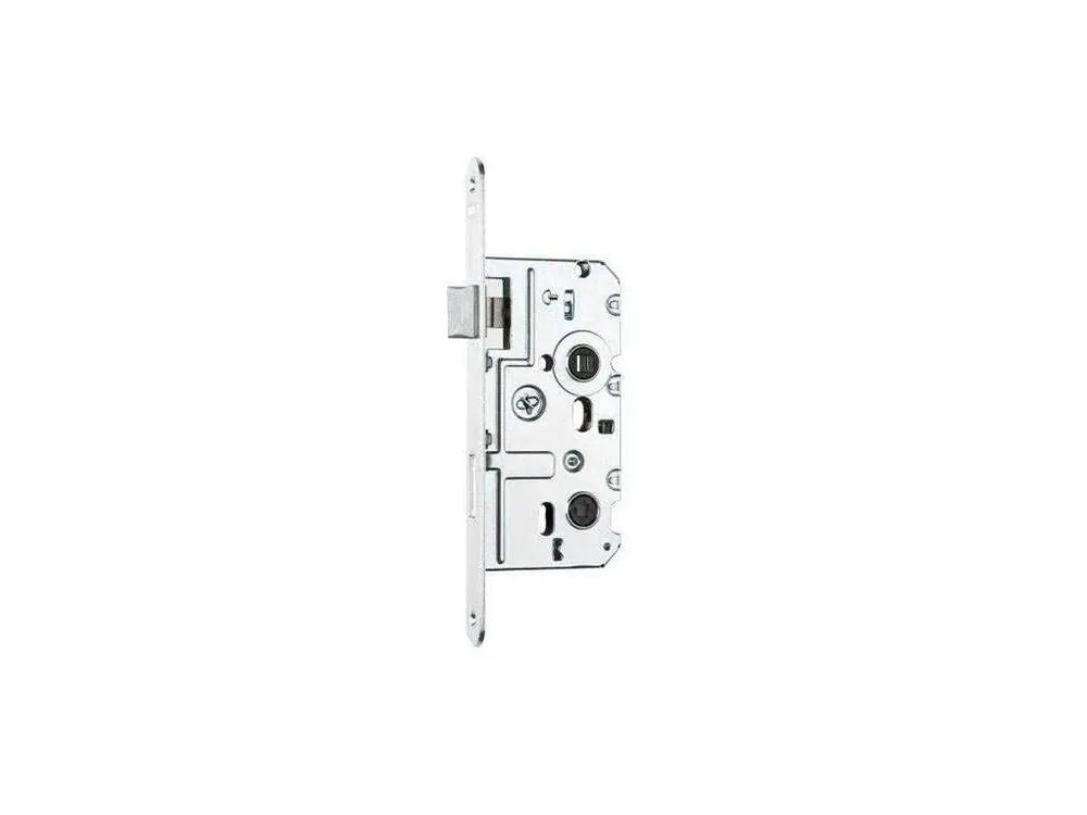 Super Cena Zadlabací zámek K322 L 72/77/55/235x20mm WC6x6 bílý Zn plast.střelka+kov.závora