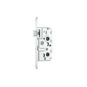 Bezpečná Platba Zadlabací zámek K322 P 72/77/55/235x20mm WC6x6 bílý Zn plast.střelka+kov.závora