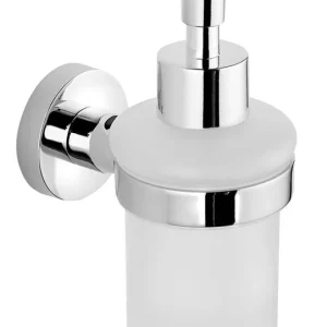 Zlevněný Aqualine SAMBA dávkovač mýdla 150ml, mléčné sklo, chrom SB119