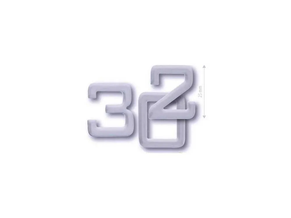 Číslice "0" 25mm mat.nerez nalepovací Must-Have