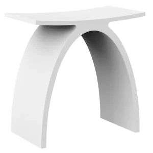 Cenový Hit Sapho KORAL koupelnová stolička 43x43x23,5cm, solid surface, bílá mat WF434