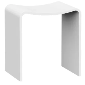 Časově Omezené Sapho KORAL koupelnová stolička 40x43x30cm, solid surface, bílá mat WF462