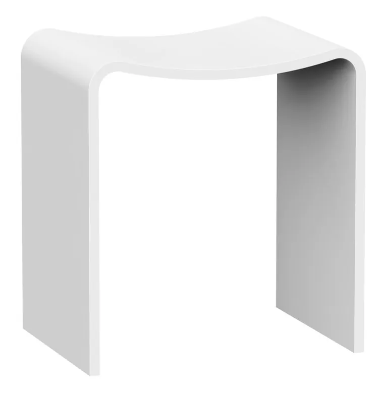 Časově Omezené Sapho KORAL koupelnová stolička 40x43x30cm, solid surface, bílá mat WF462