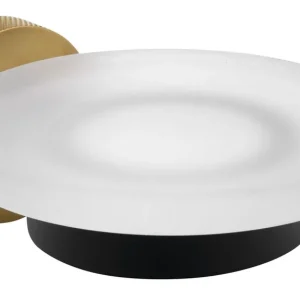 Speciální Cena Sapho LARISSA mýdlenka, mléčné sklo, černá/zlato mat WS002BG