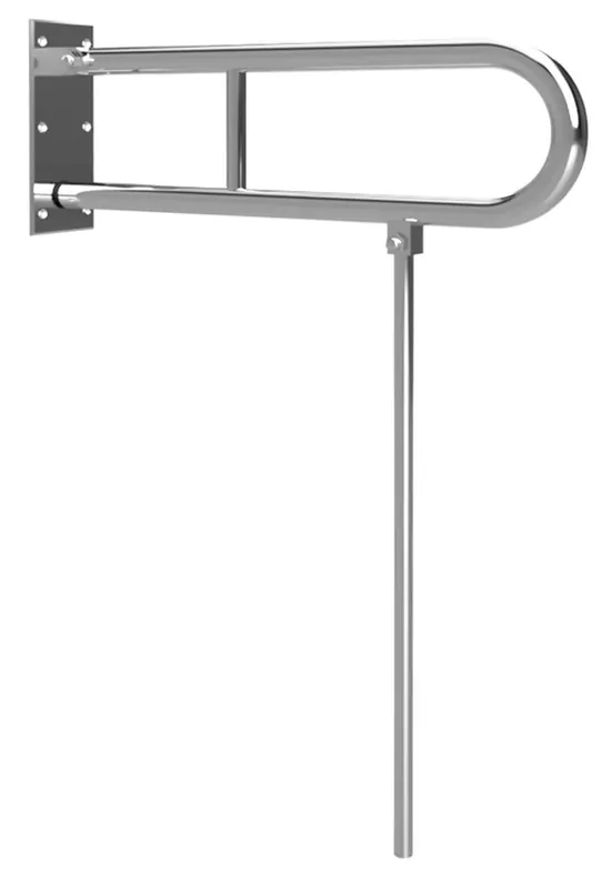Sapho HANDICAP madlo sklopné s opěrnou nohou 600mm, nerez lesk XH521 Sezónní Sleva