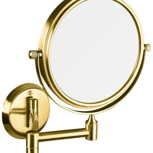 Cenový Hit Sapho Kosmetické zrcátko závěsné, Ø 140mm, oboustranné, zlato XP012G