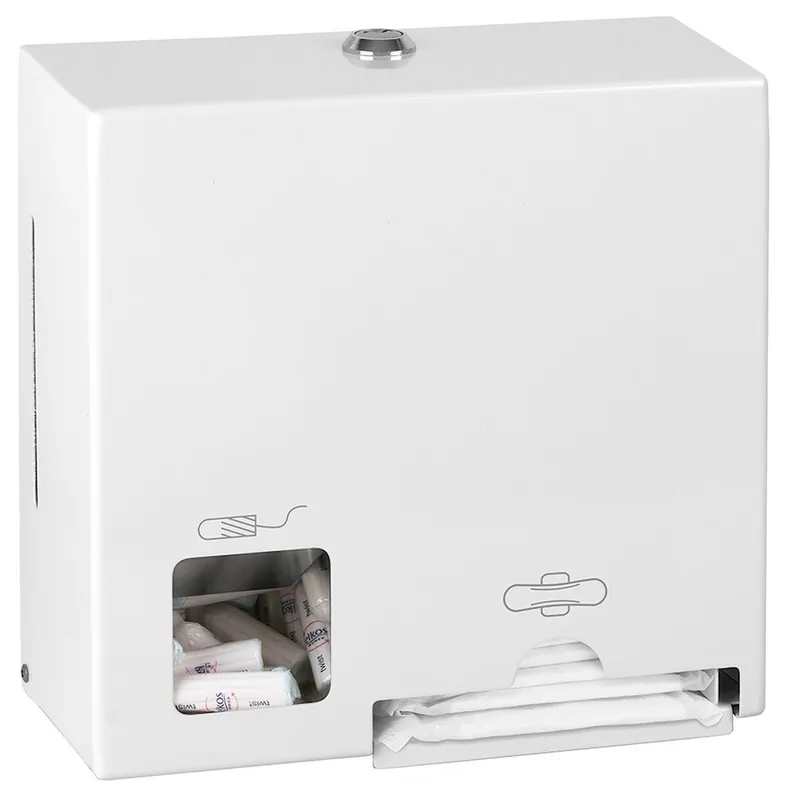 Finální Výprodej Sapho Zásobník na tampóny a vložky, nerez, bílá XP610W