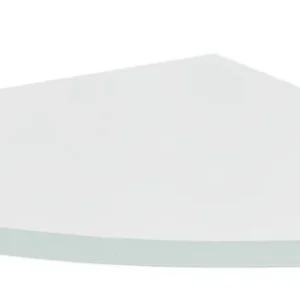 Sapho X-SQUARE skleněná police rohová, čtvrtkruhová 200x200mm, chrom/mléčné sklo XQ009-01 Poslední Šance
