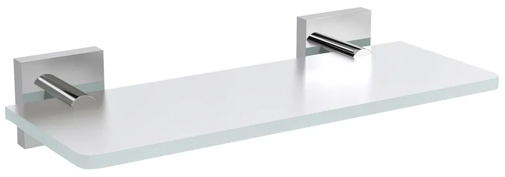 Ověřený Sapho X-SQUARE skleněná police 200mm, chrom/mléčné sklo XQ009-02