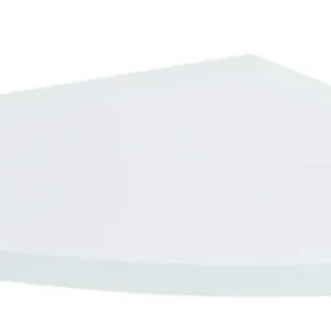 Sapho X-SQUARE skleněná police rohová, čtvrtkruhová 200x200mm, chrom/čiré sklo XQ009-11 Poslední Šance