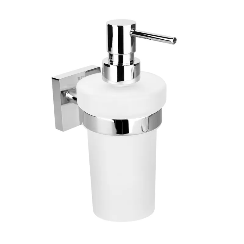 Sapho X-SQUARE dávkovač mýdla 230ml, mléčné sklo, chrom XQ100 Ihned K Objednání