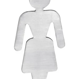 Top Prodej Sapho Cedule WC dámy, 80x35x2mm, nerez mat XP130
