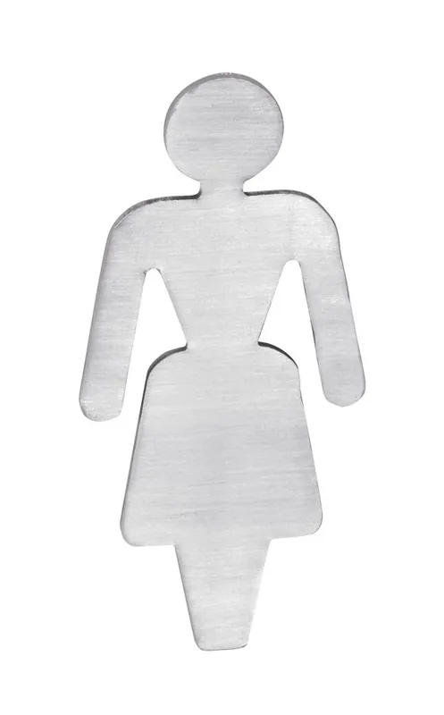 Top Prodej Sapho Cedule WC dámy, 80x35x2mm, nerez mat XP130