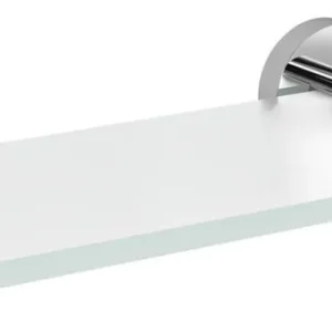 Sapho X-ROUND skleněná police 200mm, chrom/mléčné sklo XR009-02 Akční Nabídka
