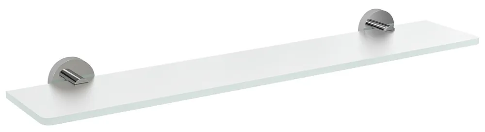 Cenový Hit Sapho X-ROUND skleněná police 600mm, chrom/mléčné sklo XR009-05