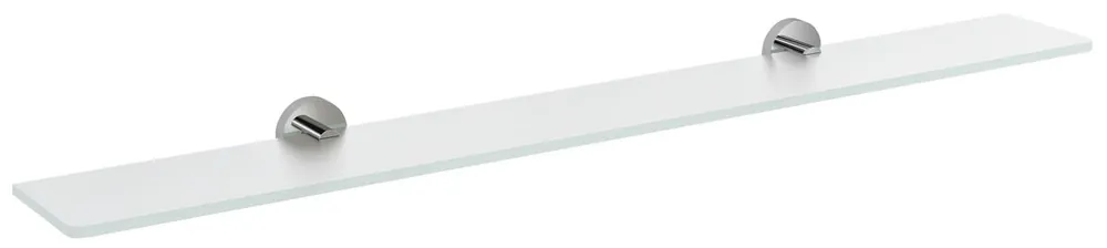 Sapho X-ROUND skleněná police 800mm, chrom/mléčné sklo XR009-07 Ověřený