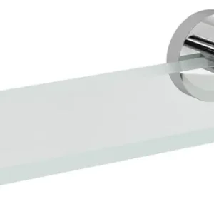 Sapho X-ROUND skleněná police 300mm, chrom/čiré sklo XR009-13 Doprava Zdarma
