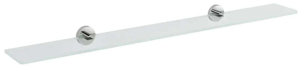 Zlevněný Sapho X-ROUND skleněná police 1000mm, chrom/čiré sklo XR009-19