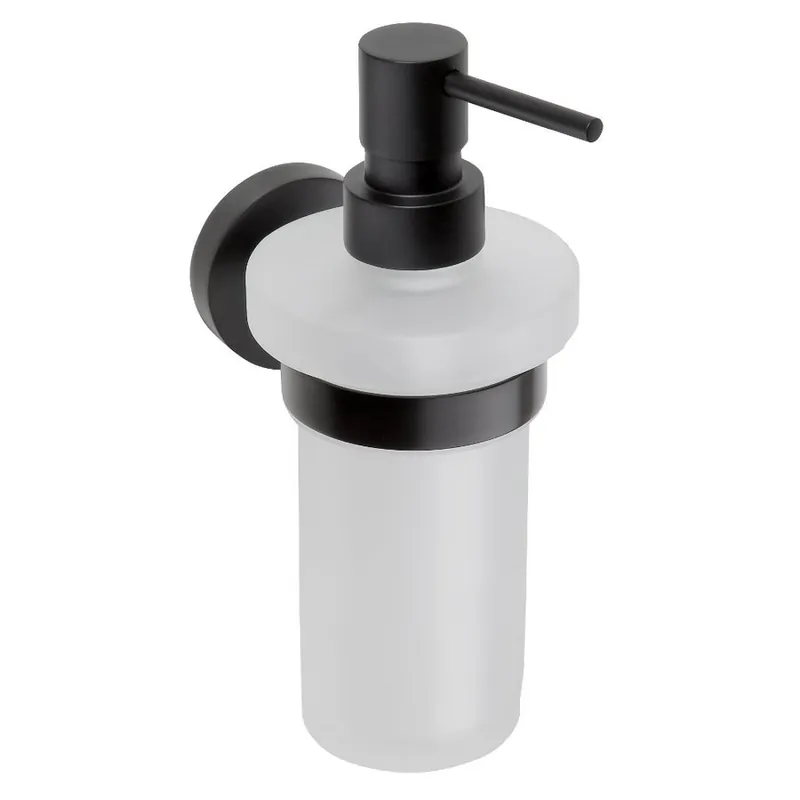 Dokud Zásoby Vydrží Sapho X-ROUND BLACK dávkovač mýdla 230ml, mléčné sklo, černá mat XR101B