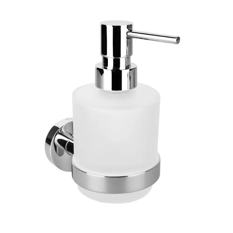 Výprodej Sapho X-ROUND dávkovač mýdla 200ml, mléčné sklo, chrom XR103