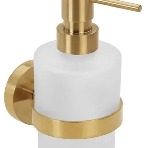 Aktuální Sapho X-ROUND GOLD dávkovač mýdla 200ml, mléčné sklo, zlato mat XR103GB