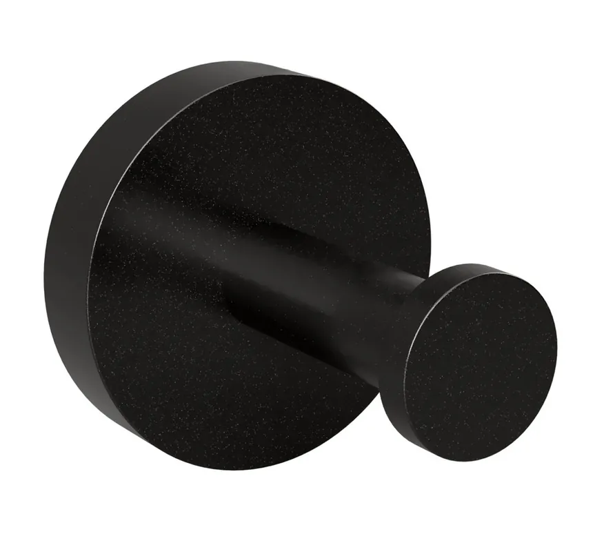 Značkový Sapho X-ROUND BLACK háček, černá mat XR203B