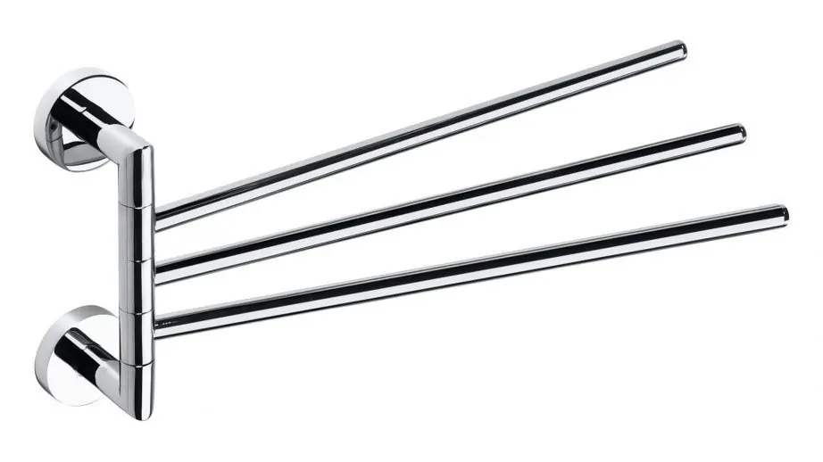 Sapho X-ROUND trojitý držák ručníků otočný 380mm, chrom XR407 Rychlé Dodání