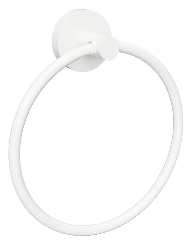Finální Výprodej Sapho X-ROUND WHITE držák ručníků kruh, bílá mat XR411W