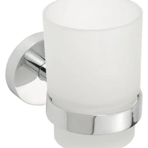 Sapho X-ROUND sklenka, mléčné sklo, chrom XR903 Rychlé Dodání