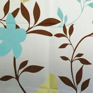 Značkový Aqualine Sprchový závěs 180x180cm, vinyl, květovaný ZV012