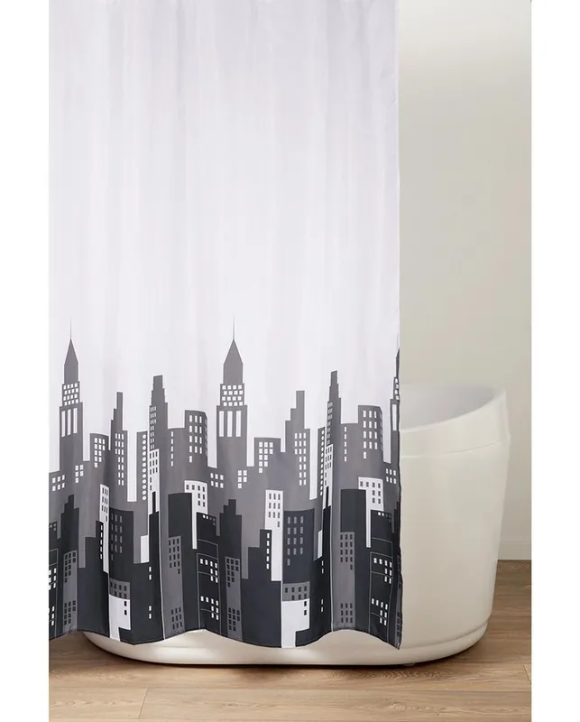 Značkový Aqualine Sprchový závěs 180x200cm, polyester, město ZV030