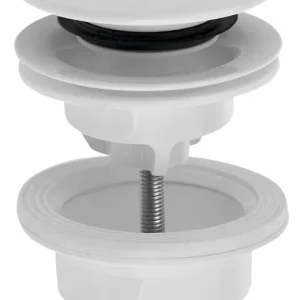 Bruckner Umyvadlová výpust 5/4“, click-clack, velká zátka, 4-45mm, ABS/bílá 151.308.0 Vysoce Kvalitní