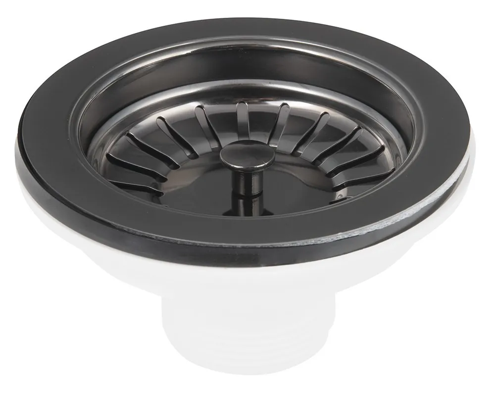 Bruckner Dřezová výpust 6/4", nerez/gun metal 155.121.6 Pouze Dnes