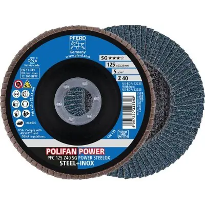 Nejlepší Volba Lamelový brusný kotouč Z 80SGP POWER 125 mm K80 Pferd PFC 125 Z 80SG