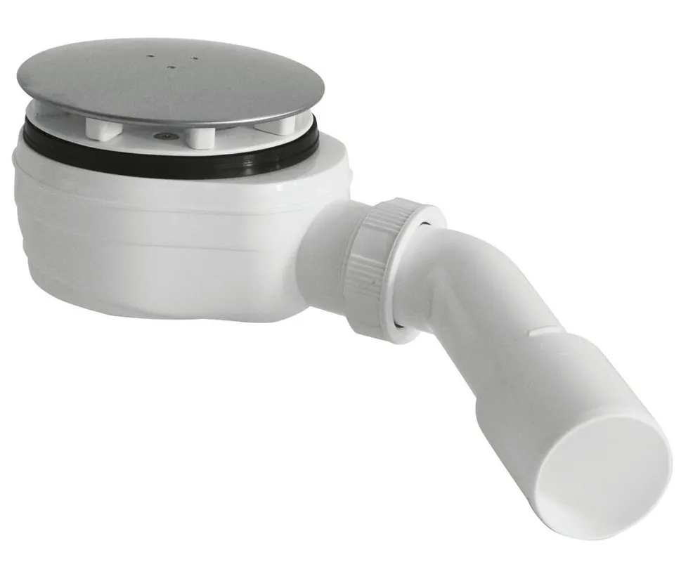 Bruckner Vaničkový sifon nízký, průměr 90mm, DN40/50, krytka nerez lesk 162.940.3 Akční Cena