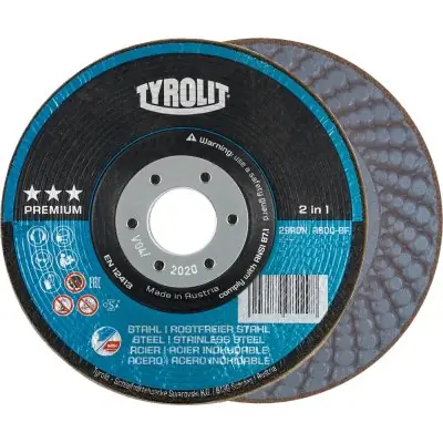 Časově Omezené Brusný kotouč RONDELLER 2 v 1 125mm A36Q Tyrolit 908227