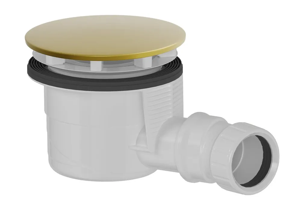 Super Cena Polysan Vaničkový sifon, průměr 90mm, DN40, krytka zlato mat 17911GB