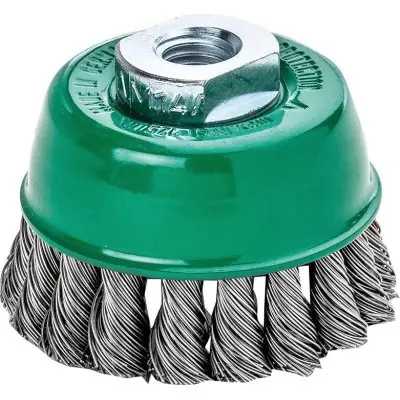 Finální Výprodej Hrncový kartáč V4A M14 splétaný 65x0,5 mm Lessmann 482517