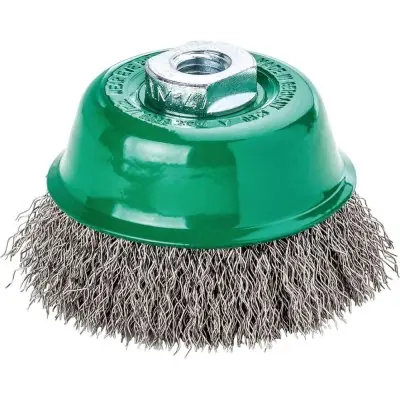 Cenový Hit Hrncový kartáč V4A M14 vlnitý 65x0,3 mm Lessmann 421467