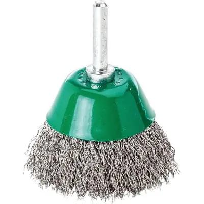 Plochý kartáč se stopkou ušlechtilá ocel, vlnitý 50x0,3 mm Lessmann 435362 Jen Po Omezenou Doba